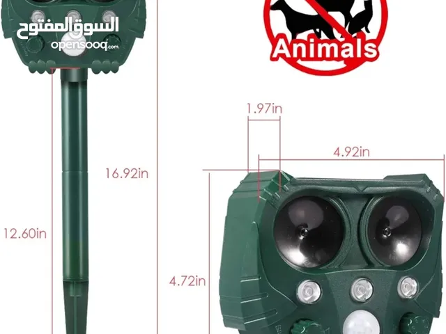 حماية الحديقة والمنزل طرد الطيور والحيوانات 5 ترددات جهاز طارد للحيوانات بالموجات فوق الصوتية للاما