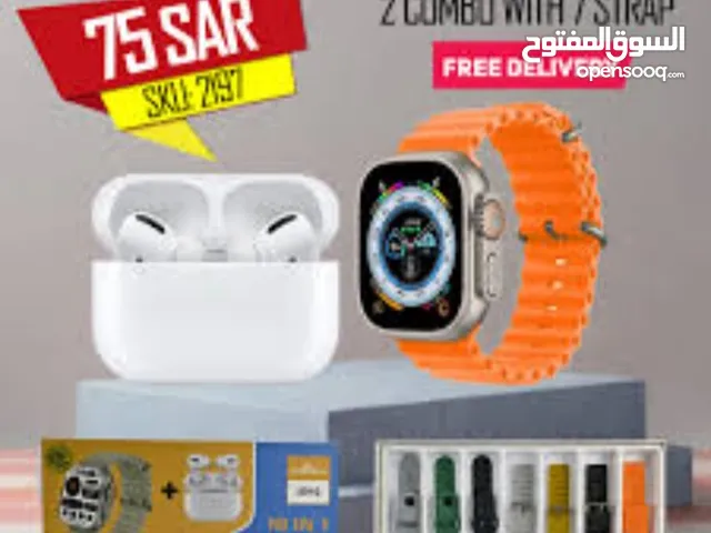 ساعات سمارت الذكيه+سماعه بلوتوث