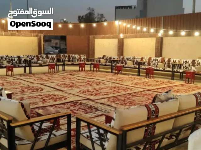 جلسات خارجية شعبيه، خيم أوربيه، بيت شعر، كراسي، طاولات، زل ملكي وزل عادي، كنب،