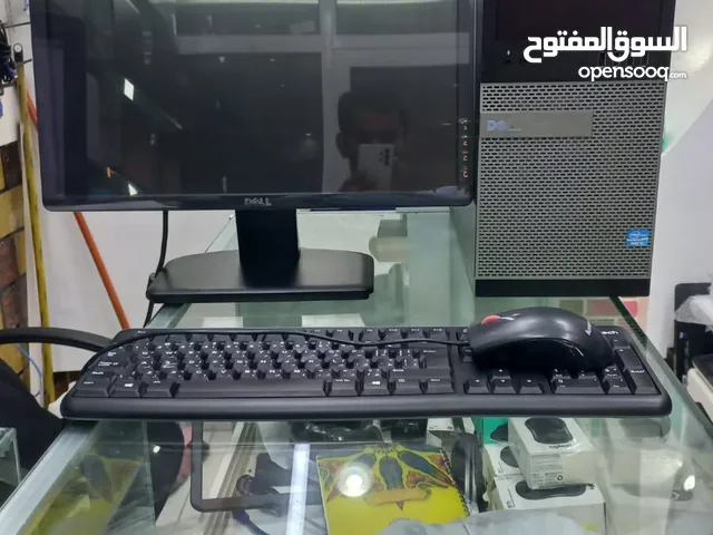 Core i7 dell cpu with 20 inch monitor ram 8 gb ssd 128 gb 500 gb hdd sull set