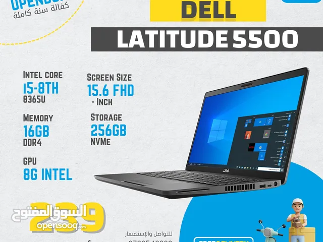 dell latitude 5500 Core i5-8365U لابتوب ديل 16جيجا رام احترافي بسعرررر مغري