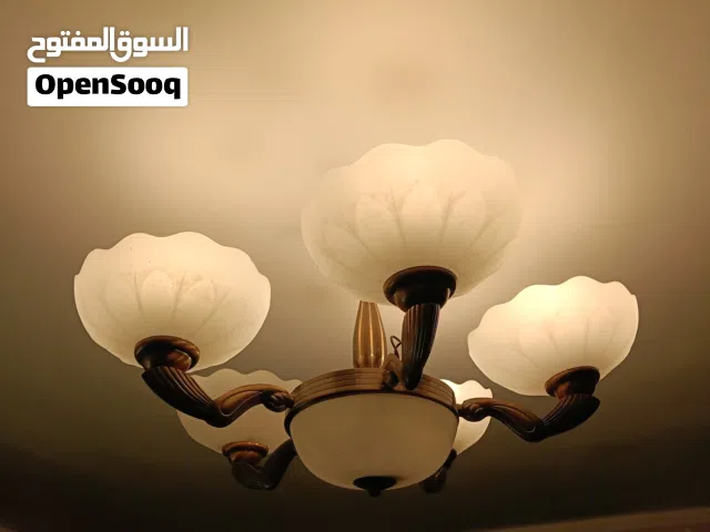 نجفة 5 ذراع كلاسيك مودرن - حالة ممتازة