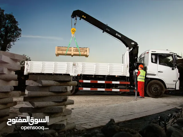 10 ton Hiab truck for rent شحنه مع رافعه للايجار