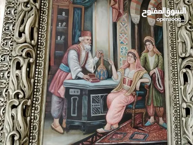 لوحة فنية قديمة السعر قابل للخصم اشي بسيط