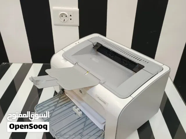 طابعة ليزرية مستعملة بحال الوكالة طباعة اسود حجم مناسب طباعة a4 وشيكات Hp laserjet 1102