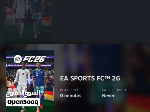 steam account with fc26 on for sale/ حساب استيم البيع عايه fc 26