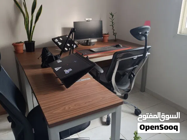 L-Shaped Wooden Office Desk