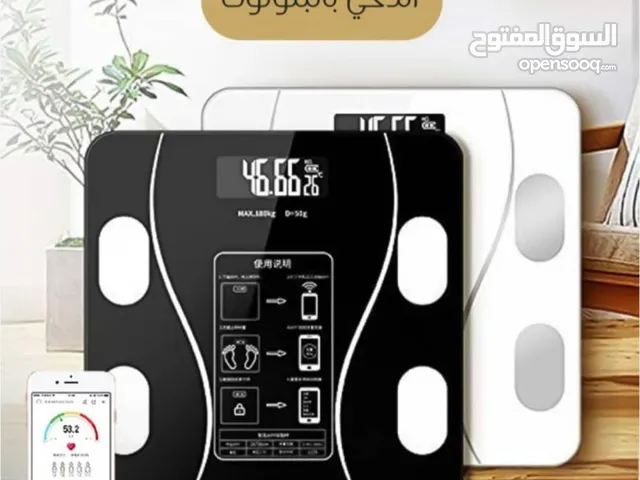 الميزان الذكي بتقنية البلوتوث لقياس وزن الجسم ووزن. قياس. ضغط الدم وقيس. ضغط الكتالت