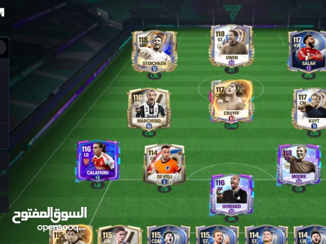 حساب فيفا 26 موبايل للبيع اوفر 117 واصل بطل FC اربع مرات