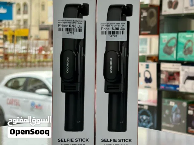 Porodo Bluetooth Selfie Stick with Tripod Stand & Detachable Remote Shutter - Black