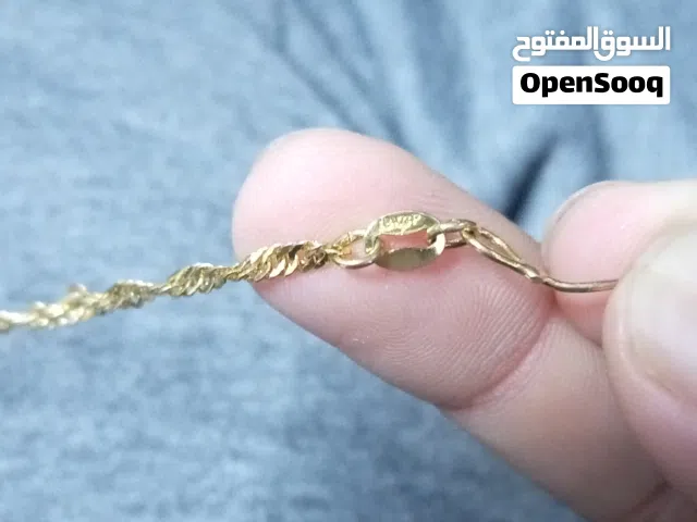 سنسال مطلي ذهب اصلي 18k الموقع عمان البيادر