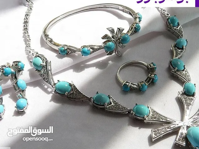 مميز جدامصنوع من الفضة الخالص(925) مزودبحجر فيروز طبيعي من ايران يتميز بلونه فيروزي الجميل