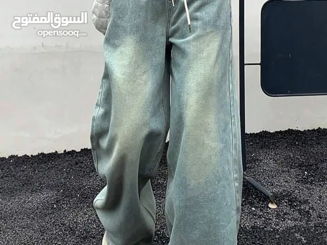 شروال جينز خفيف ديرتي/ تلجي/ وسط سايز من 45ل70ك Price:60L.E