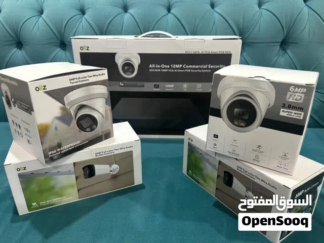 نظام كاميرات مراقبة احترافي 4 كاميرات 6MP مع NVR PoE وصوت ثنائي الاتجاه