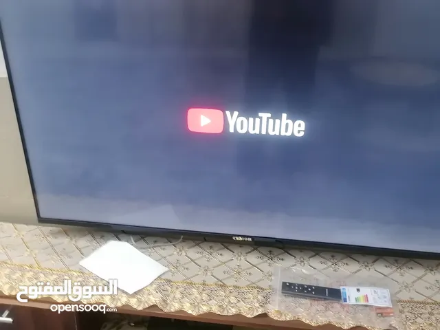 شاشة سيمور 55بوصة 4k سمارت اندرويد ضد الكسر استعمال 5شهور لسه الكفالة شغالة والريمونتات بالكيس