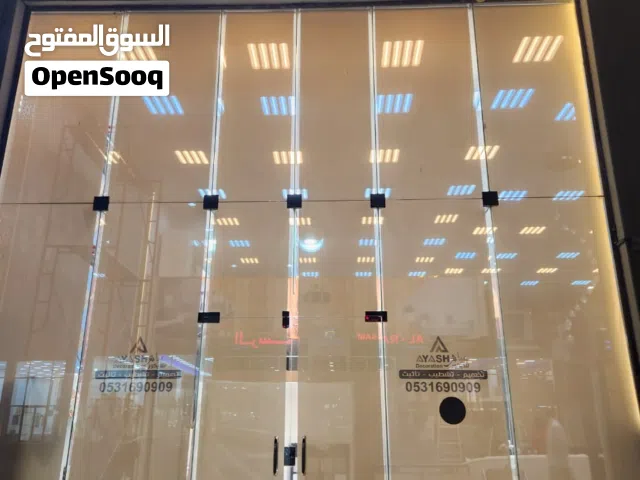 ستائر رول كهربائية واجهات محلات ويدوي