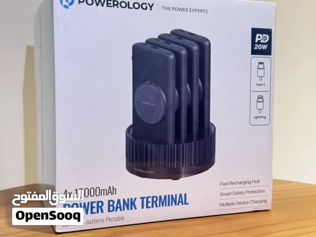 Powerology 4 in 1 Power Station 10000mAh PD 100W QC Wireless Power Bank – Black