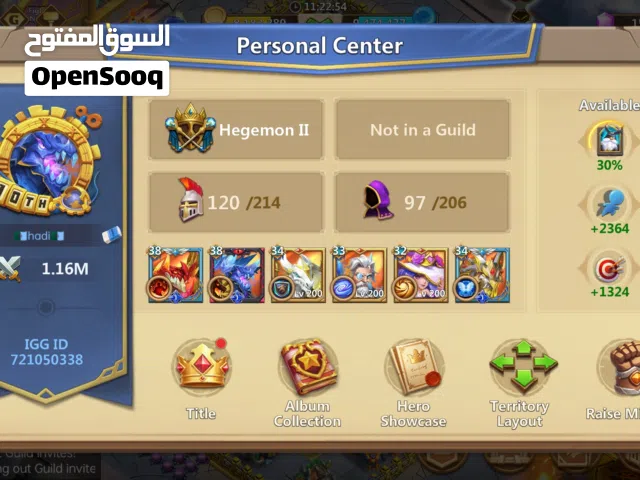 castle clash hadybn account for sell