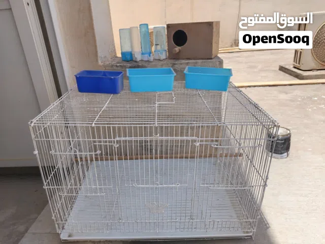 قفص عصافير مع ملحقاته