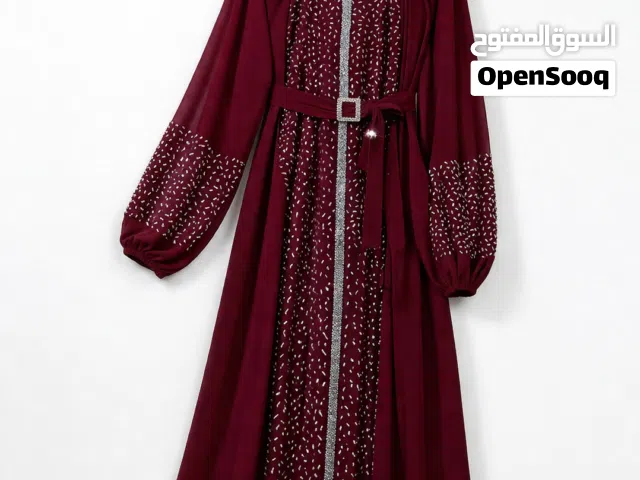 فستان سهره راقي لون عنابي للبيع