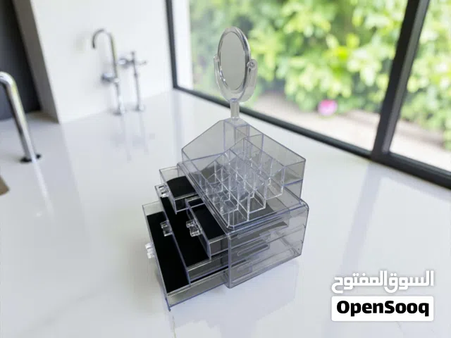 منظم مكياج اكرليلك مع مرآة