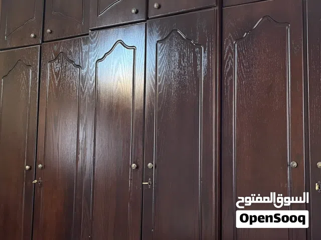 غرفة نوم خشب كاملة مع خزانة كبيرة طابقين للبيع