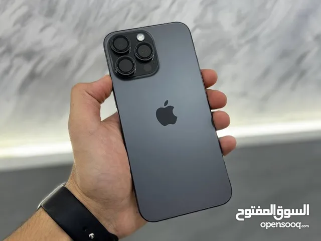 ايفون 15 برو ماكس 1024 جيجا لون اسود مميز مستعمل وكالة بحالة الجديد نسبة البطارية 89%