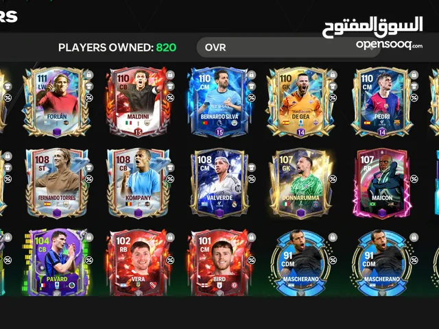 حساب فيفا موبايل قوي جدا اوڤر 112 ليڤل 45للبيع او للبدل على حساب فري فاير
