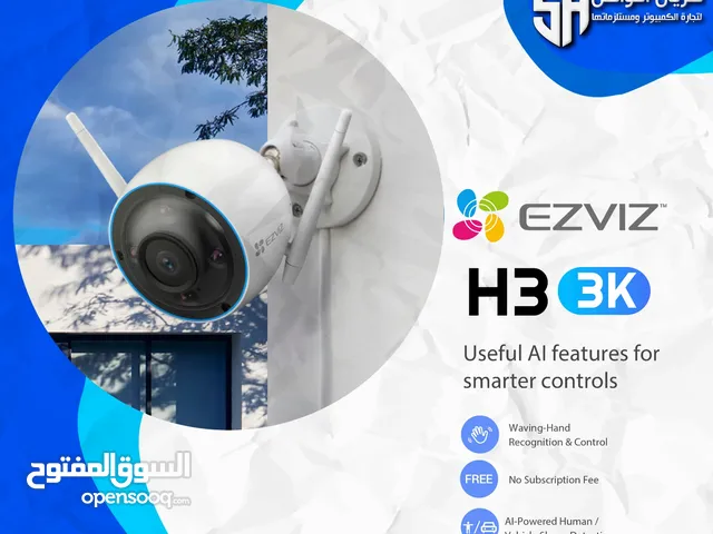 EZVIZ H3 2K - كاميرا منزلية ذكية تعمل بتقنية Wi-Fi