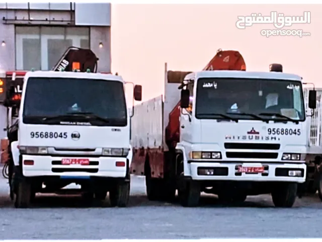 نقل شاحنة هياب کرین مع رافعة ونش للإيجار Hiab Hiap Truck With Crane Winch for Rent