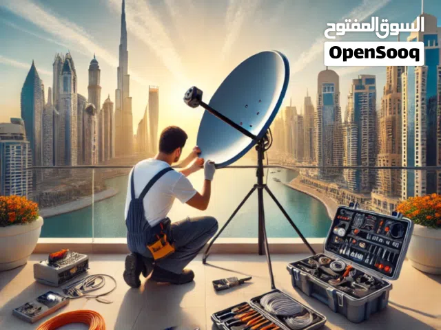 صيانة الستالايت ( الدش )  وضبط جمع الأقمار الصناعية وتركيب الشاشات وبرمجتها  في صنعاء .