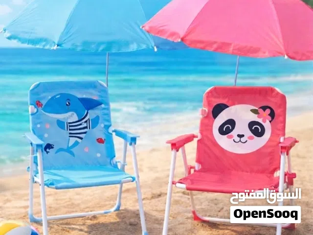 كرسي أطفال مع مظلة للحماية من الشمس