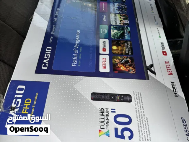شاشة تلفزيون كاسيو (Casio) الذكية مقاس 50 بوصة تعمل بنظام أندرويد.