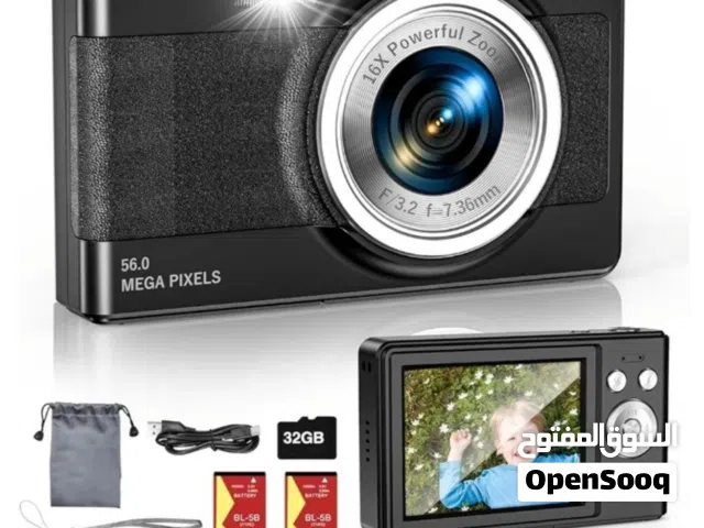 كاميرا رقمية - كاميرات بدقة 56 ميجابكسل FHD 1080P للتصوير الفوتوغرافي - ضبط تلقائي للصورة