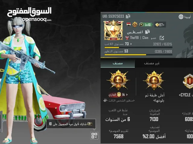 Pubg Accounts and Characters for Sale in Basra