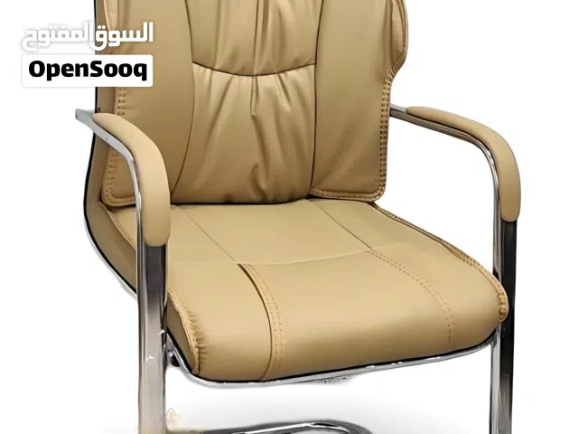 كرسي مكتب جلد فاخر بتصميم مريح لقواعد الانتظار والاجتماعات - موديل 2026 B - BLACK