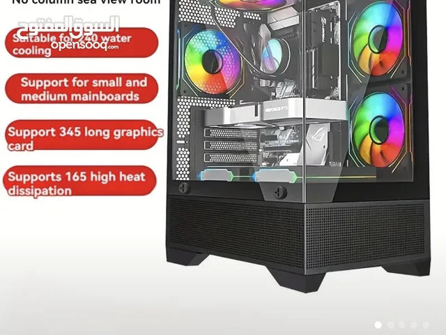 Pc case new MATX without fans كيس كومبيوتر فاضي بدون مراوح جديد بالكرتون