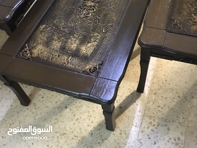 طقم طربيزات خشب 3 قطع بحالة ممتازة