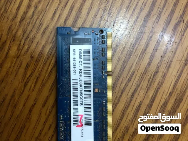 4GB DDR3L Ram. 1600MHz SO-DIMM إذا بدك سعر اقل راسلني