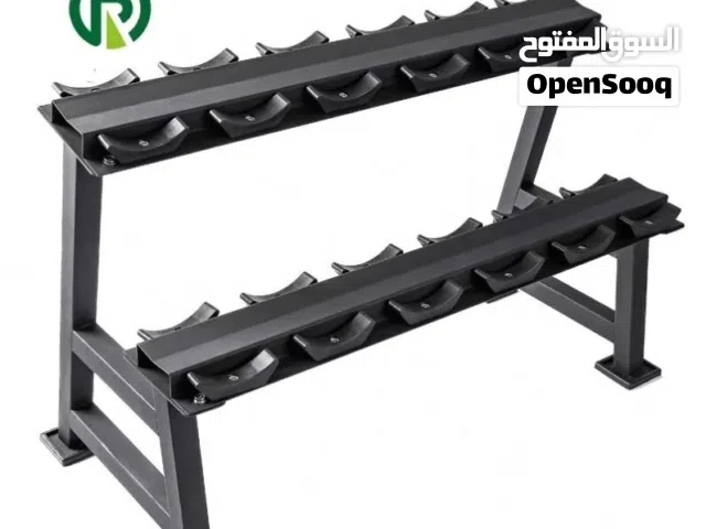 ستاند دمبل احترافي لترتيب الجيم بشكل تصميم احترافي بطبقتين يوفر مساحة ويمنع الفوضى متوفر التوصيل