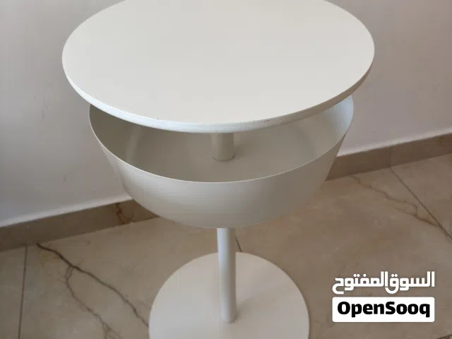طاوله جانبيه عدد 2 لون ابيض جديد سعر 40