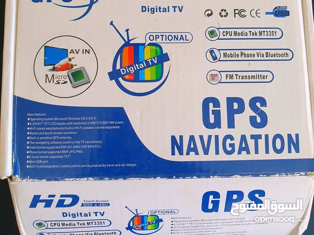 جهاز GPS ملاحة احترافي بشاشة لمس عالية الدقة (800×480) مزود بتلفزيون رقمي