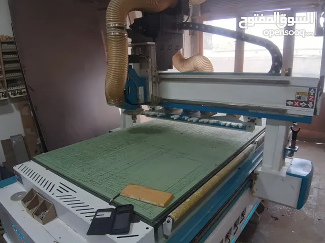 مشغل CNC وليزر للبيع او المشاركة..مساحة 16 *5 متر مع سدة 10*5 متر يعمل بشكل جيد ومعروف في المنطقة