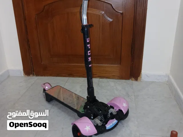 سكوتر اطفال عجلين أمامية(عجلات متحركة يمين شمال مع زمبركات )ستينلس ستيل وكاتشوك مقوى