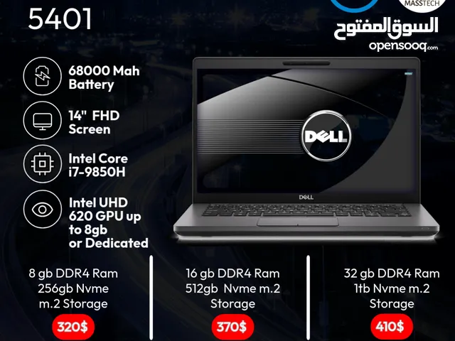 Dell 5411 i7 10850H 6 Cores 12 Threads Intel UHD Graphics High Performance Slim Laptop