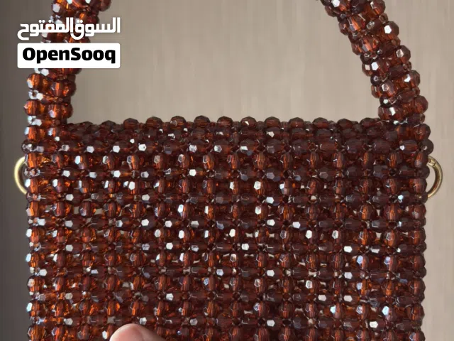 شنطة خرز هاندميد handmade crystal acrylic beats