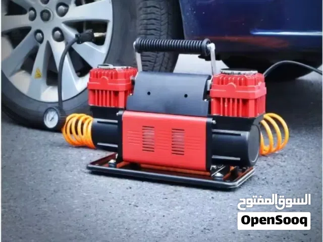 كمبروسر هواء مزدوج قوي للسيارة  نفخ كفرات سريع  كمبروسر بر ودفع رباعي جديد – بريده