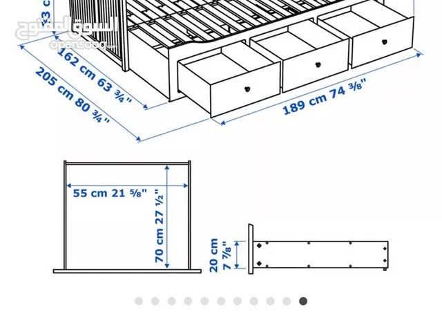 للبيع سرير ايكيا اصلي