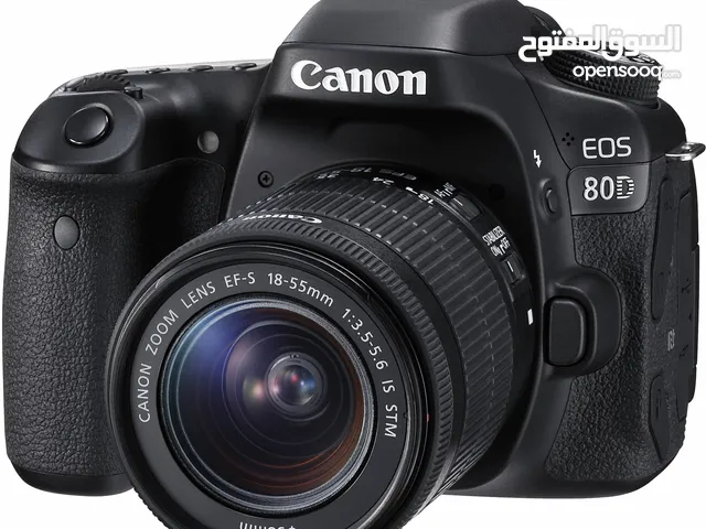 Canon 80d كاميرا +عدسة+ ستاند+ مايك