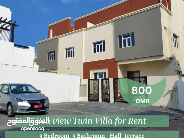 Sea view Twin Villa for Rent in Al Gaubra north  REF 468 MA